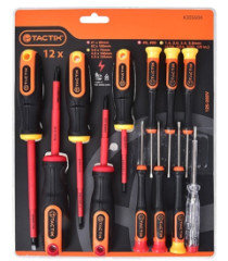 Sada elektrik�rskych skrutkova�ov (PL;PH) 12 ks TACTIX (205604)