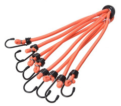 Lano gumov� up�nacie s h�kom 8 mm x 60 cm 4 ks TACTIX (376418)