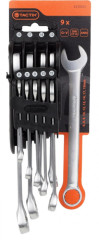 Sada k���ov o�ko-vidlica Cr-V (6-19 mm) 9 ks TACTIX (370501)