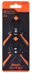 Svorka r�chloup�nacia klie��ov� 80 mm 2 ks  TACTIX (215701)