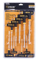 Sada torxov�ch k���ov s T-rukov�ou (T10x100-T50x200 mm 9-dielna HOTECHE HT261609