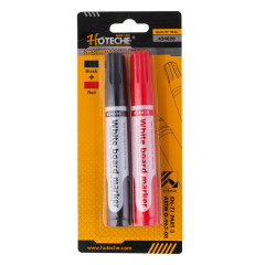 Popisova� na biele tabule 2 ks �ierna/�erven� HOTECHE HT424020