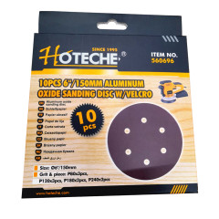 Sada v�sekov kruhov�ch 150 mm P80/120/180/240 10 ks HOTECHE HT560696