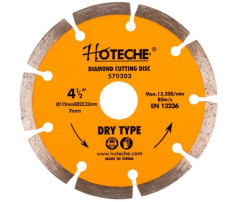 Kot�� diamantov� segmentov� 115x22.23x7 mm HOTECHE HT570203