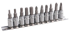 Sada z�str�n�ch hlav�c TORX 1/4" 11-dielna HOTECHE HT202012