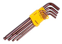 Sada extra dlh�ch k���ov imbusov�ch s guli�kou 9-dielna S2 HOTECHE HT260620