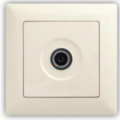 Z�suvka TV koncov� VISAGE IVORY b�ov�