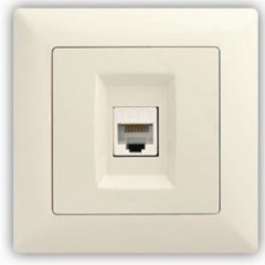 Z�suvka d�tov� Cat6 VISAGE IVORY b�ov�