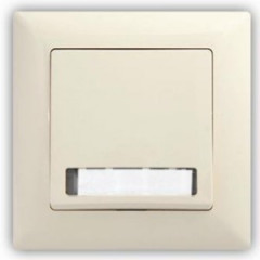 Tla�idlo zvon�ek s podsvieten�m VISAGE IVORY b�ov�