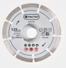 Kot�� diamatnov� rezn� DRY 125x22,23 mm TACTIX (425525)