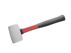 Kladivo gumen� biele so sklolamin�tovou rukov�ou 450g TACTIX (706823)