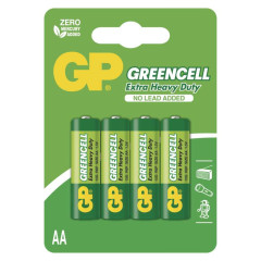 Bat�rie zinko-chloridov� GP Greencell R6 AA / 4 ks (B1221)